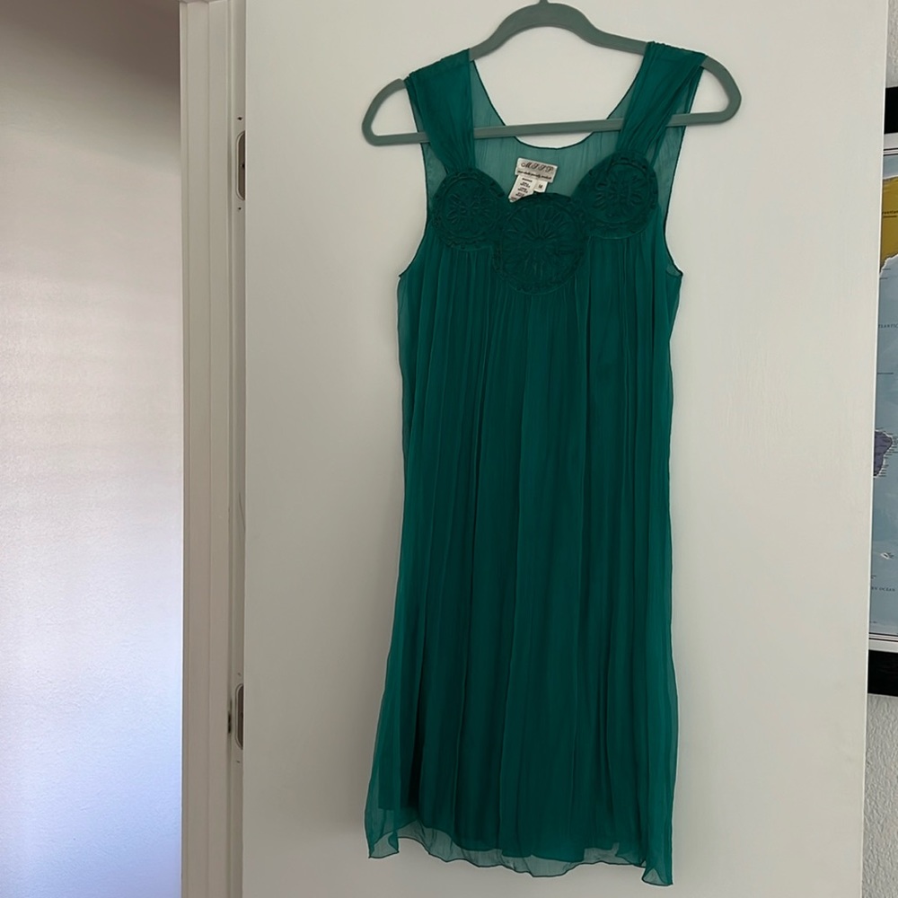 Max Studio Specialty Products Midi Silk Dress